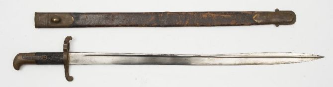 A British 1855 pattern sword bayonet:,