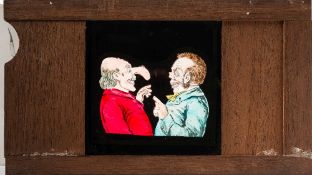 E G Wood & Co, London , two magic lantern slipping slides:,