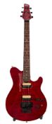 A Vintage 'Rock Series' electric guitar:, serial number 02090204, mother of pearl dot fret markers,