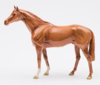 A Beswick model of chestnut stallion:,
