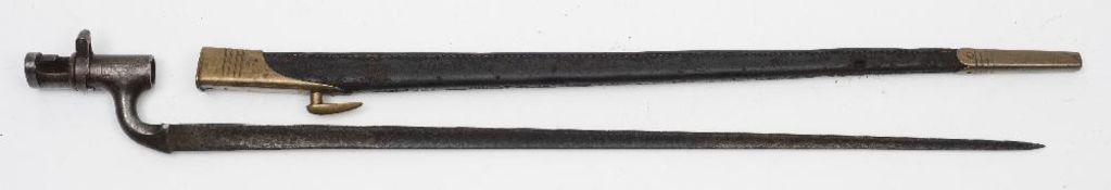 An 1895 pattern Martini Henry bayonet:,