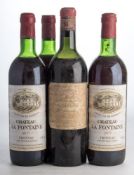 One Chateau Margaux 1982 and three Chateau La Fontaine 1977 Freusac.
