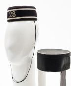 An early 20th century Boy's Brigade pill box hat, number '28' to front, 16cm long,