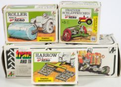 Kovap Nachod (Czechoslovakia) a group of four tinplate farm vehicles:,