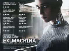 A group of British Quad film posters:, three copies of 'Ex Machina', 'American Sniper',