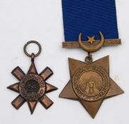 A Victorian Ashanti Star and a Kedive's Star:,