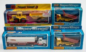 Matchbox Super Kings, a group of four commercial vehicles:,