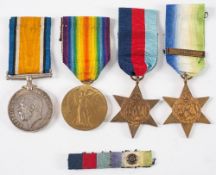 A WWI Devonshire Regiment pair '202354 Pte F J Leach':, together with a WWII 1939-45 Star,