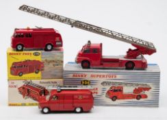 Dinky, a group of three emergency vehicles:, No 956 Turntable Fire Escape,
