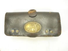 An 1874 pattern Fraziers patent 'NY' cartridge pouch by Ridabock & Co , New York:,