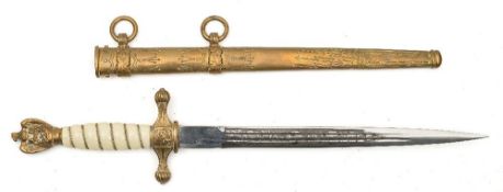 A Third Reich Period Kriegsmarine dirk by Eickhorn:,