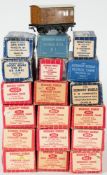 Hornby Dublo OO/HO gauge, a boxed group of passenger coaches and goods wagons:,