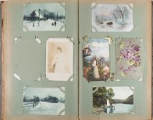 An album of Edwardian and later postcards:,