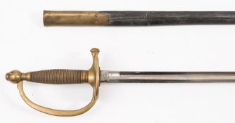 An American M 1840 pattern NCO sword:,