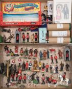 Britains and others, a collection of various figures:, including Lifeguards,
