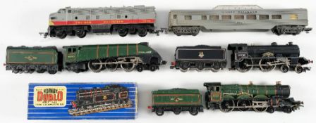 Hornby Dublo OO/HO scale two rail 4-6-2 BR green A4 Class Loco No.