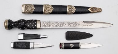 A Scottish military pattern dirk:,