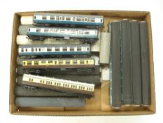Airfix and other OO/HO gauge. A collection of various passenger coaches.