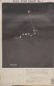 Two sets of RAF 'Star charts' No 1 to No 11:, printed for HMSO by J Howitt & Son Ltd, Birmingham,