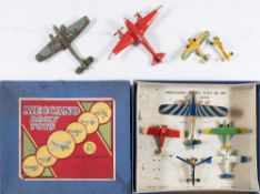 Meccano Dinky Toys No 60 Pre-War British Aeroplanes Set:, No 60A Imperial Airways Atlanta (damaged),