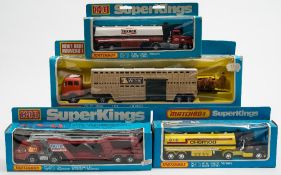 Matchbox Super Kings, a group of four commercial vehicles:,