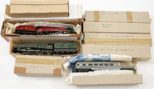 Hornby and other OO/HO gauge, a group of steam locomotives in associated boxes:,