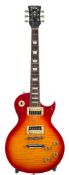 A Vintage JHS V100 Les Paul guitar:, Wilkinson tuners,