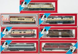 Lima (Italy) OO/HO gauge a boxed group of seven diesel electric locomotives:,
