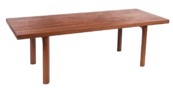 A mid 20th Century Danish rectangular teak coffee table by A Mikeal Laursen, Aarus:,