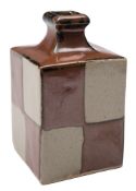 *Shoji Hamada (1894 - 1978) s stoneware bottle vase: of shouldered rectangular form with short
