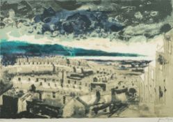 * John Piper [1903-1992]- Swansea East [1989]:- screenprint in colours signed and numbered