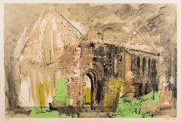 * John Piper [1903-1992]- Whithorn Priory, 1975,:- signed in pencil bottom right,