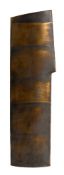 *Val Barry (1937-2018) a 'sentry' vase: each of narrow profile with notched margin under banded
