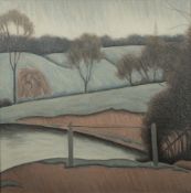 * Bryan Senior [b.1935]- Hampstead Heath,:- signed and '71 oil on canvas, 70 x 70cm.