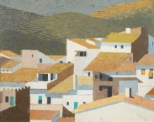 * Charles Pierce [20th Century]- Pattern of Pantiles, Cadaques,
