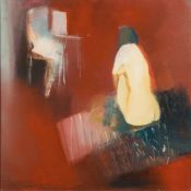 * Ed Hoskins [Contemporary]- Bedroom interior with reclining figure and chair,