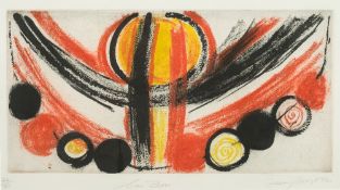 * Terry Frost [1915-2003]- Sun Bow,:- coloured etching signed,