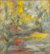 * Richard Robbins [1927-2009]- Woodland Path,:- signed bottom right oil on canvas, 111 x 101cm.