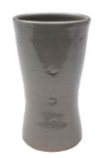 *Ray Finch (1014 - 2012) a stoneware vase: of waisted cylindrical form impressed with three star