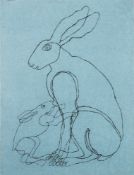 * Sophie Ryder [b.1963]- Hare,:- multiple print, serigraph signed in pencil Ryder '95 Ed.6/50 53.
