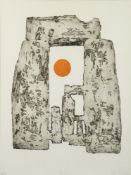 * Julian Trevelyan [1910-1988]- Stonehenge, 1961:- aquatint etching signed,