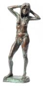 * J Brown [Contemporary] a bronze study of a female nude: signed to the bronze J Brown 99, 2/6,