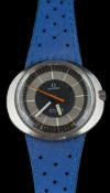 A late 1960's Omega 'Dynamic' manual wind wristwatch: the two-tone bullseye dial with baton hour