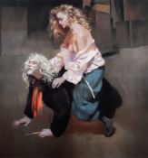 * Robert Lenkiewicz [1941-2002]- The Painter with Lisa - Aristotle & Phyllis Theme: limited edition