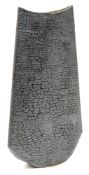 *Val Barry (1937-2018) a stoneware vessel: of narrow profile and rounded,