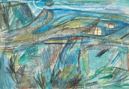 * Patrick Hayman [1915-1988]- Cornish landscape,