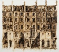 * Anthony Amos [1950-2010]- Terrace Houses,:- signed bottom right mixed media on card 53 x 59cm.