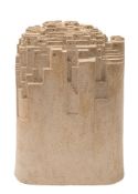* Leonard Robert (Bob) Rogers (active 1965-92) a stoneware sculpture: modelled as a hilltop city,