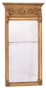 A Regency giltwood and gesso pier mirror:,