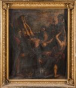 Northern European School circa 1800- The Crucifixion of St Peter,:- oil on canvas, 74 x 61cm.